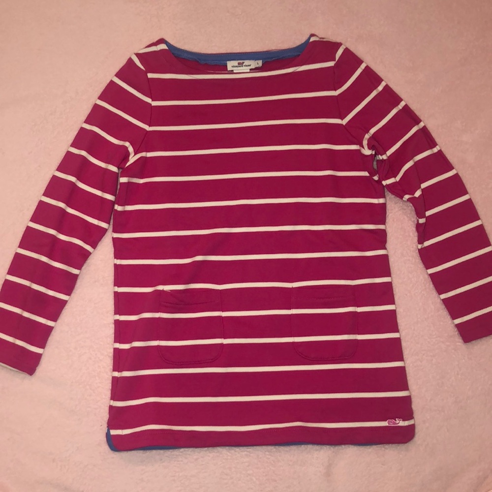 Girls Vineyard Vines Striped Tunic